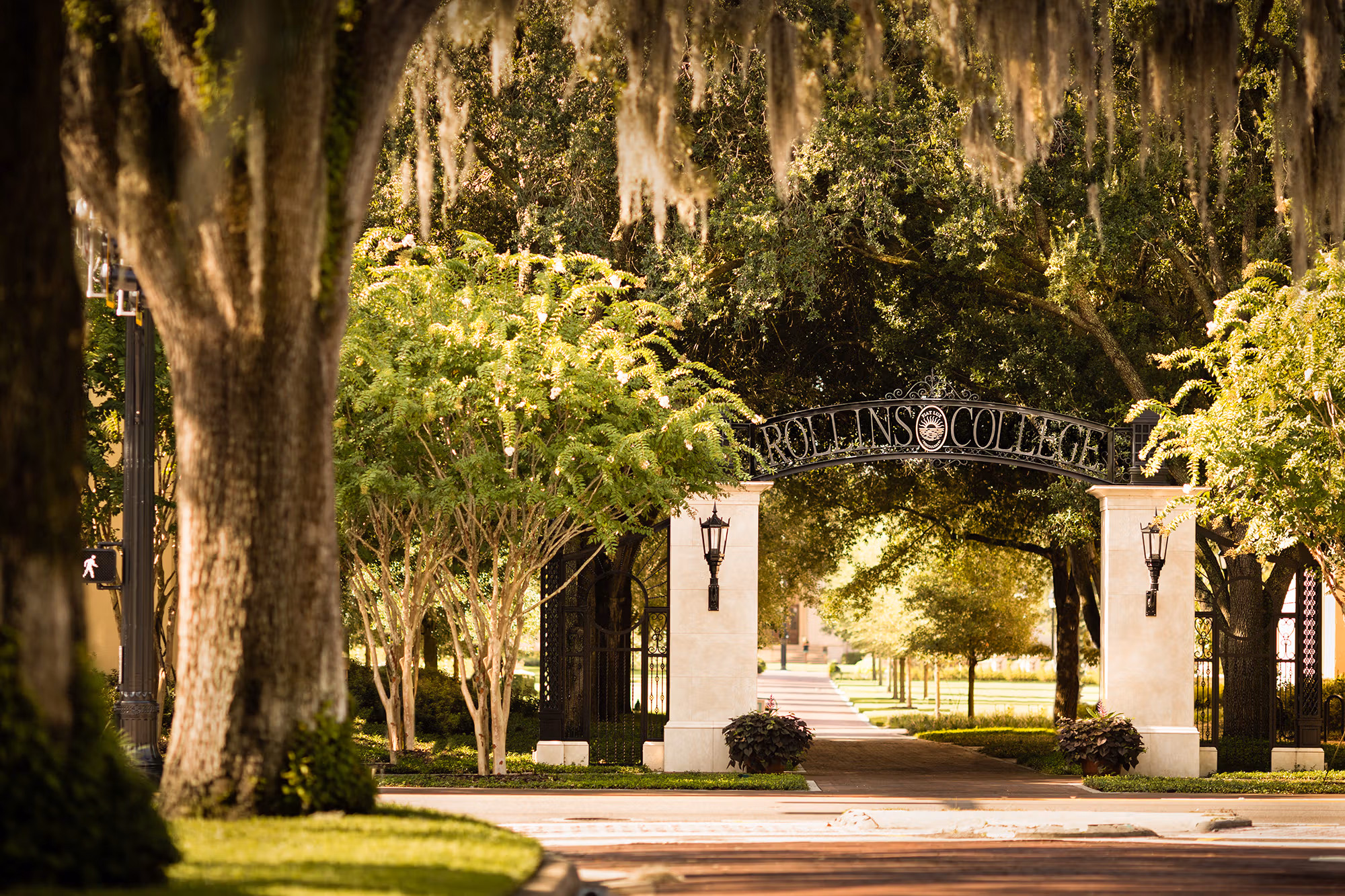 A Florida main street with small local businesses